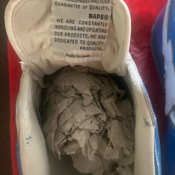 BAPE (A Bathing Ape) Size 8 Silver, Light Blue and White - Picture 5 of 6